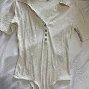 Madewell Kids Cream Button-Up Bodysuit